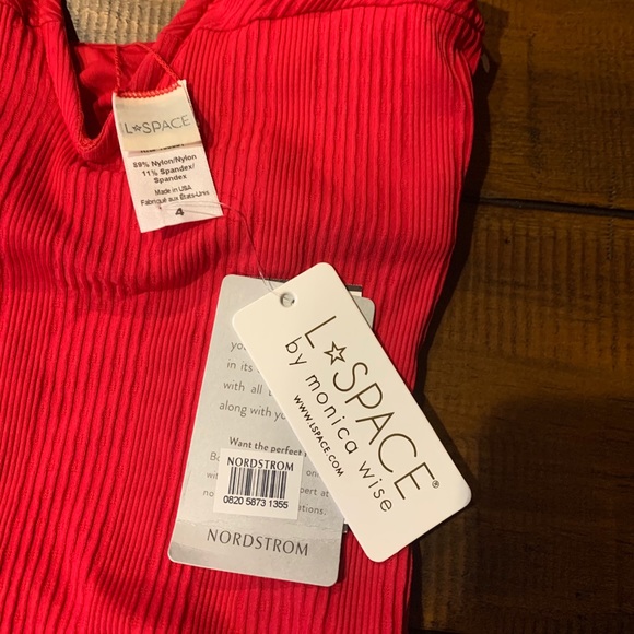 L Space Pointelle Rib Cha Cha Swimsuit 4